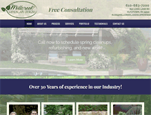 Tablet Screenshot of millcreeklandscapedesign.com